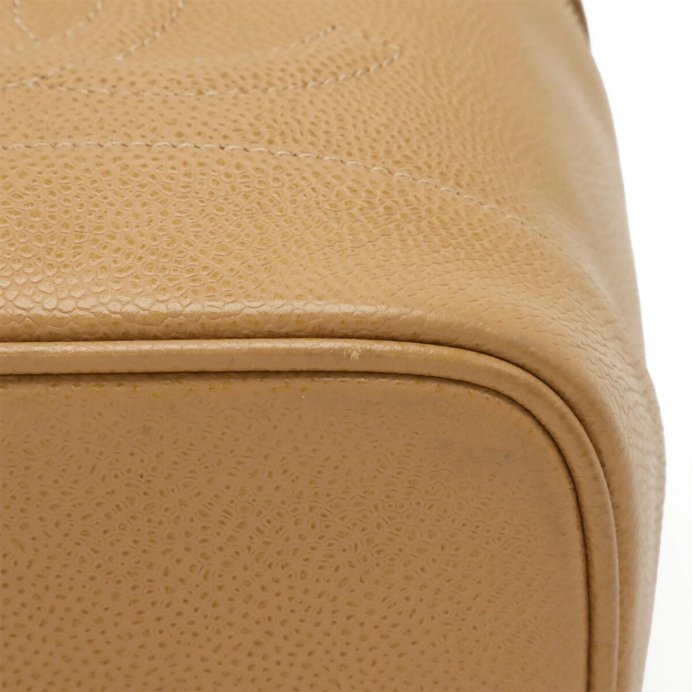 CHANEL Cream Caviar Leather Logo Pouch - Picture 5 of 10